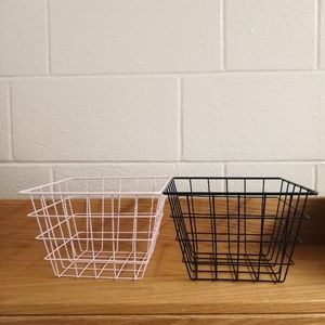 2 Wire Nesting Baskets/Shabby Chic French Country